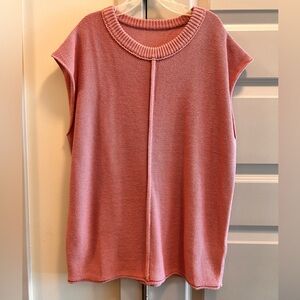 Sleeveless Knit Top in Dusty Rose